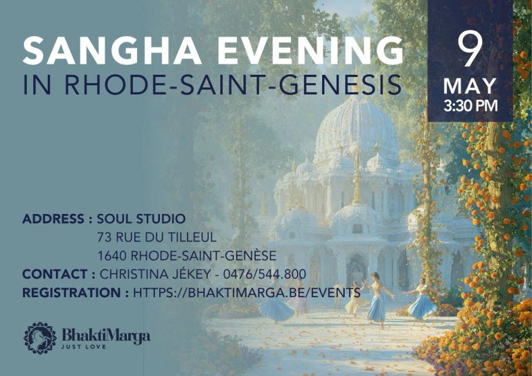 SANGHA EVENING IN RHODE-SAINT-GENÈSE