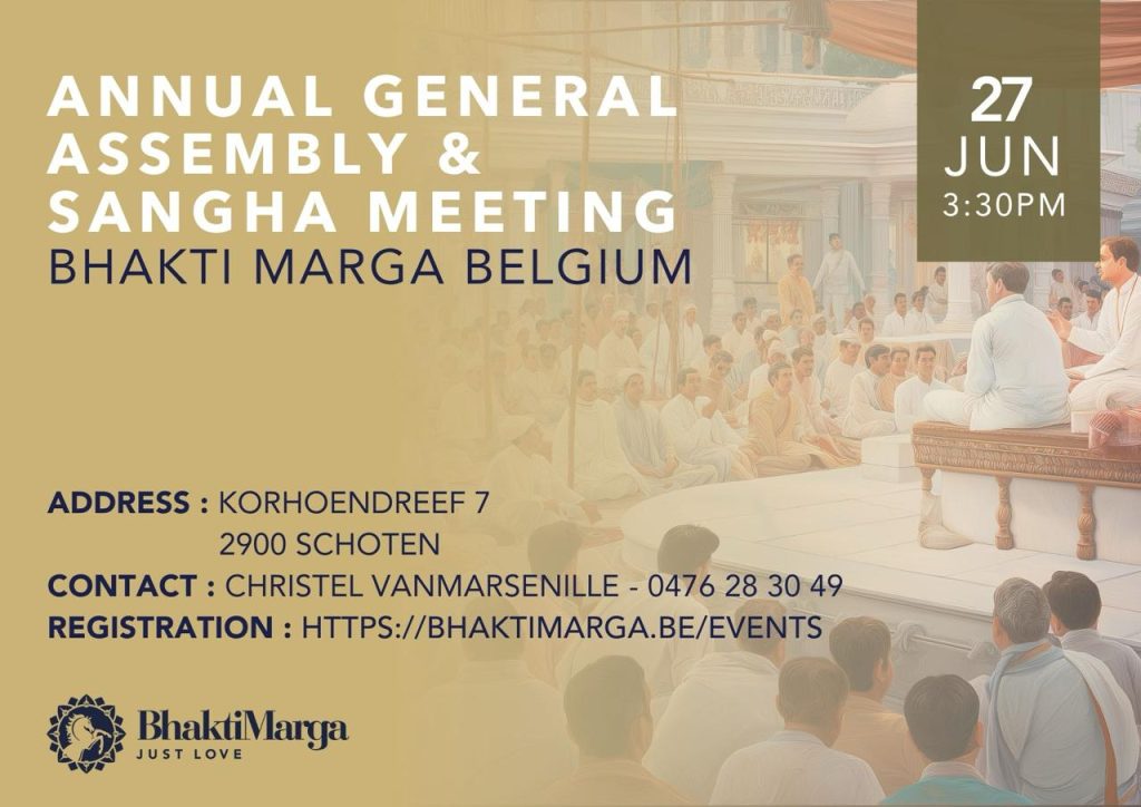 Annual General Assembly & Sangha Meeting Bhakti Marga Belgium